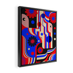 Girls in Blue Framed Canvas Print Gallery Image 2