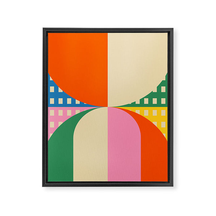 HAPPY BALANCE Framed Canvas Print Gallery Image 1