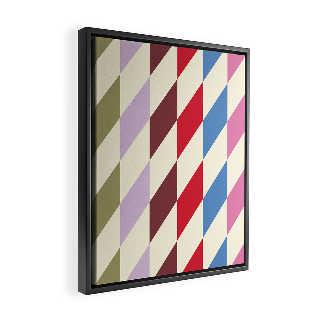 Happy Flags Framed Canvas Print Gallery Image 2