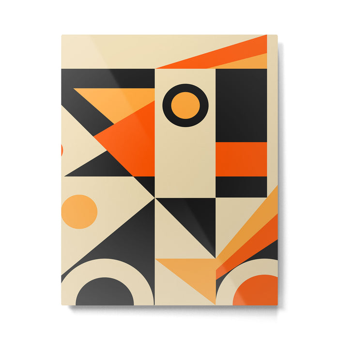 Happy Geometric Abstraction Metal Print Gallery Image 1