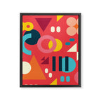 Happy Geometrics Framed Canvas Print Gallery Image 8