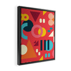 Happy Geometrics Framed Canvas Print Gallery Image 2