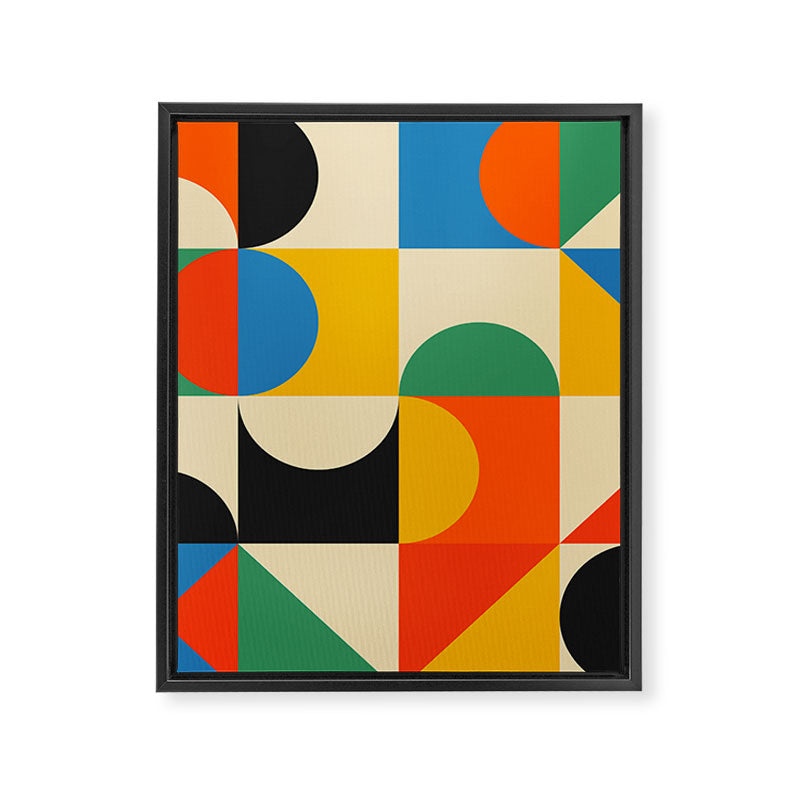 Happy Geometry Framed Canvas Print Gallery Image 8