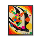 Happy Skateboarding Framed Canvas Print Gallery Image 6