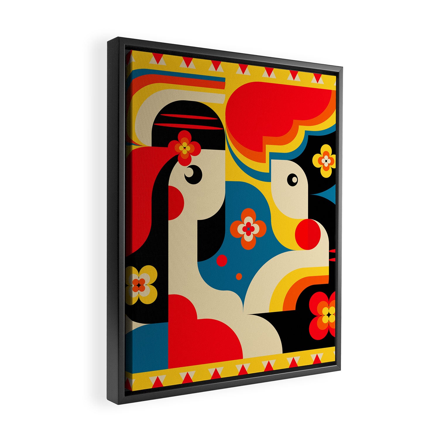Happy Sun kissed Girls Framed Canvas Print Gallery Image 2