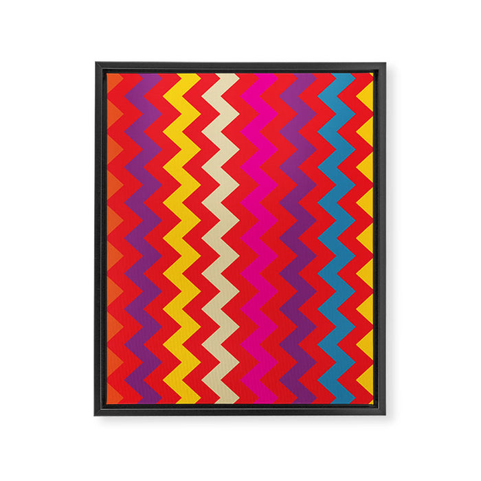 Happy Waves Framed Canvas Print Gallery Image 1