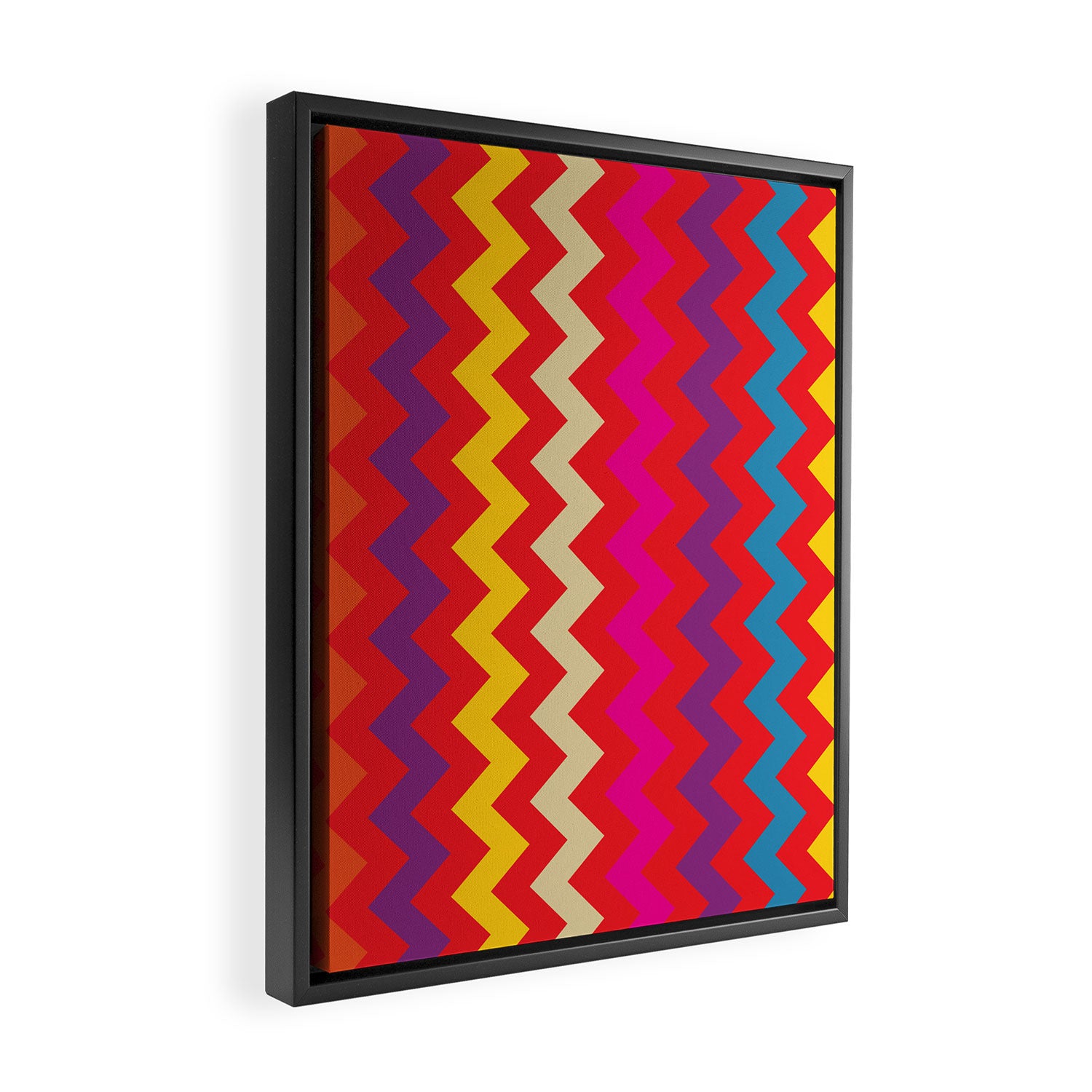 Happy Waves Framed Canvas Print Gallery Image 2