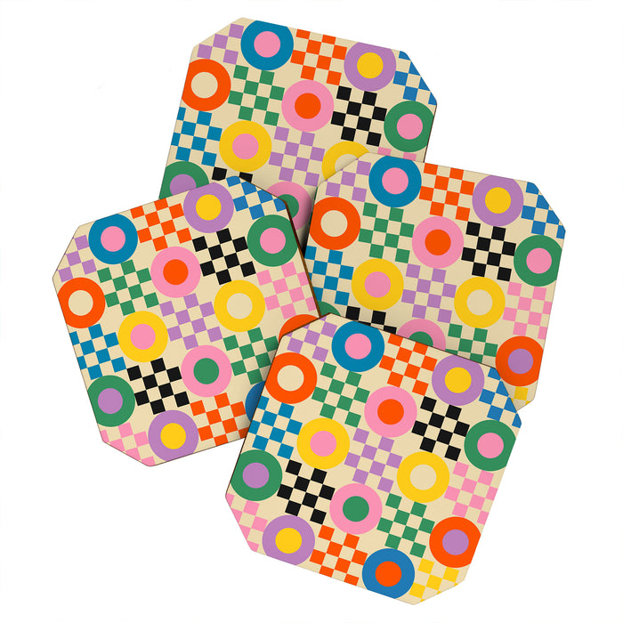 Lucky Checkerboard Coaster Gallery Image 1