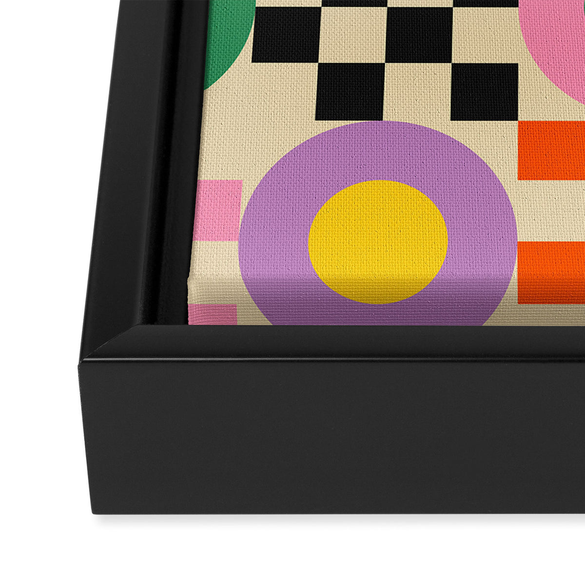 Lucky Checkerboard Framed Canvas Print Gallery Image 3