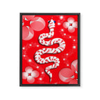 Lucky Red Snake Framed Canvas Print Gallery Image 6