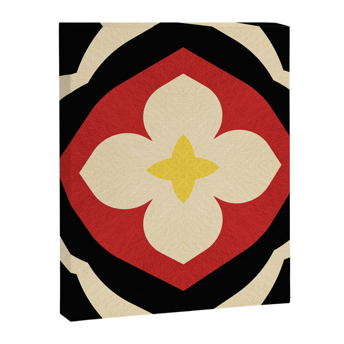 Mid-Century Modern Flower Canvas Print Gallery Image 1
