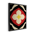 Mid-Century Modern Flower Framed Canvas Print Gallery Image 2