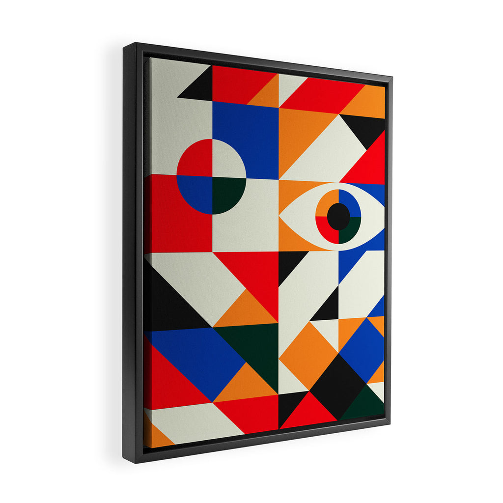 Modern Geometrics Framed Canvas Print Gallery Image 2