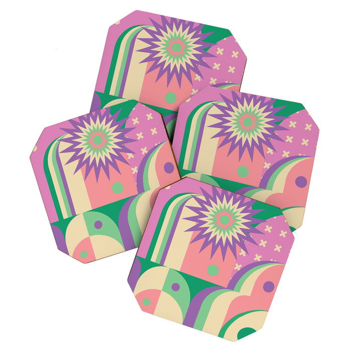 Pastel Surreal Place Coaster Gallery Image 1