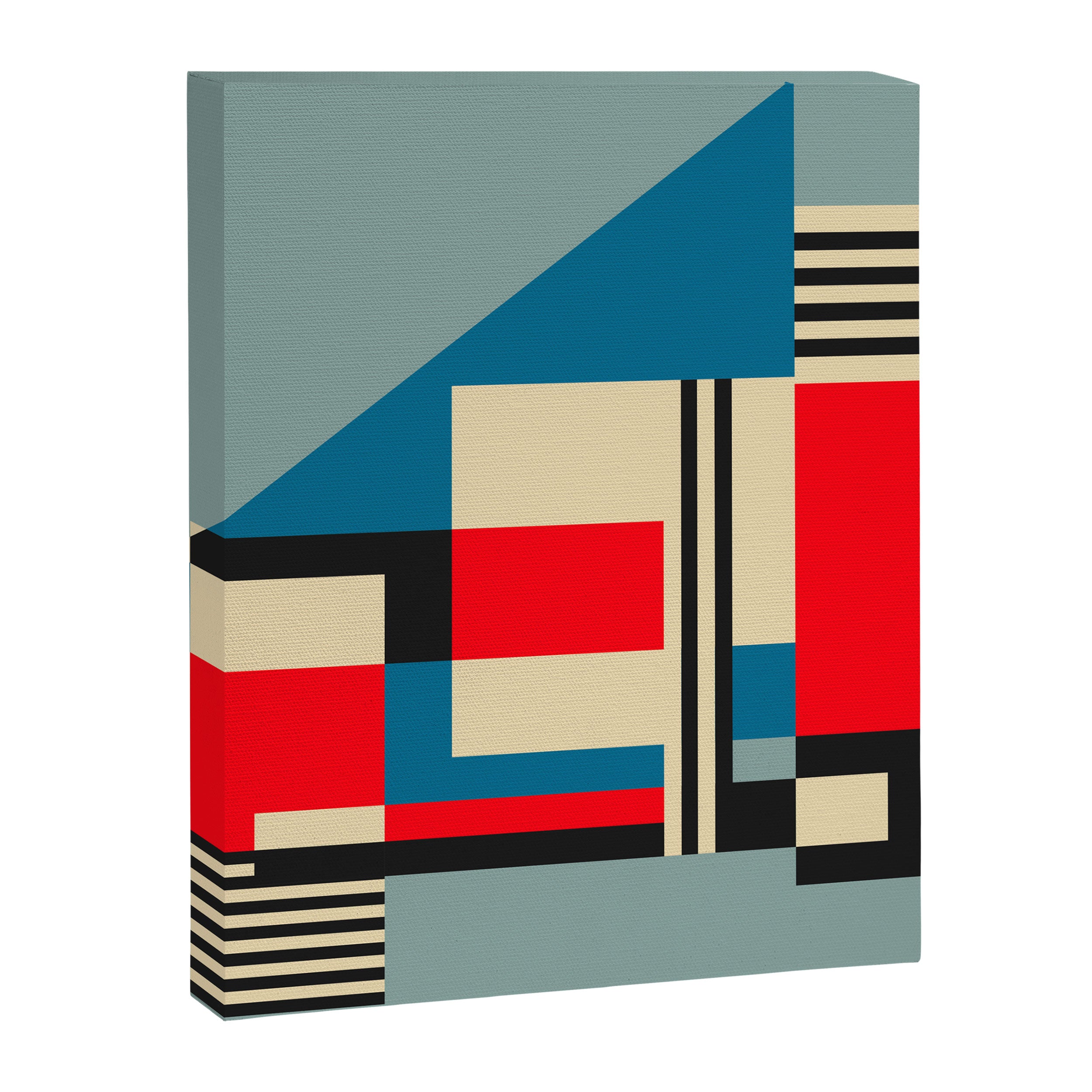 Piet Mondrian Inspired Modern Abstract Geometric Architecture Canvas Print Gallery Image 8
