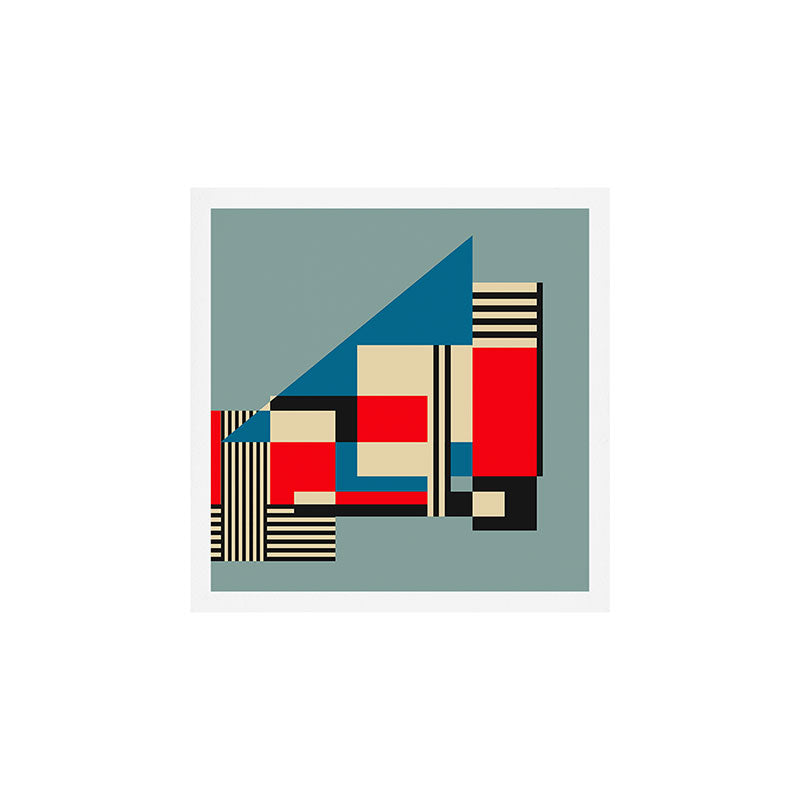Piet Mondrian Inspired Modern Abstract Geometric Architecture Art Print Gallery Image 1