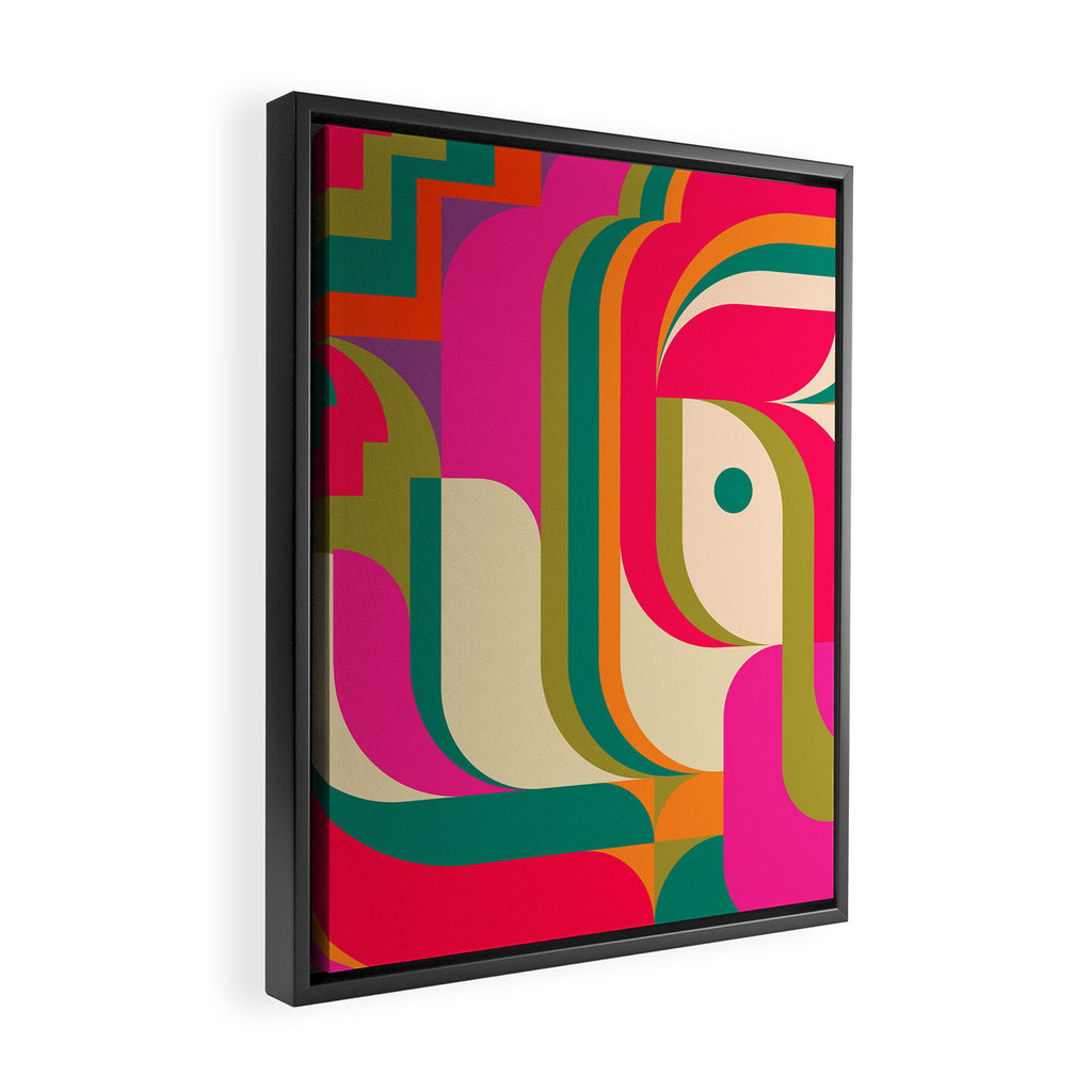 Pinky Girl Framed Canvas Print Gallery Image 2