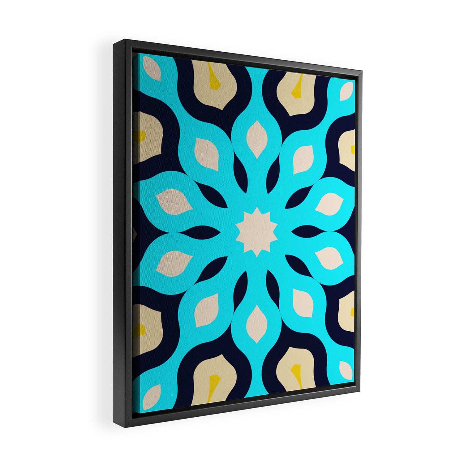 Power of Blue Lotus Framed Canvas Print Gallery Image 2