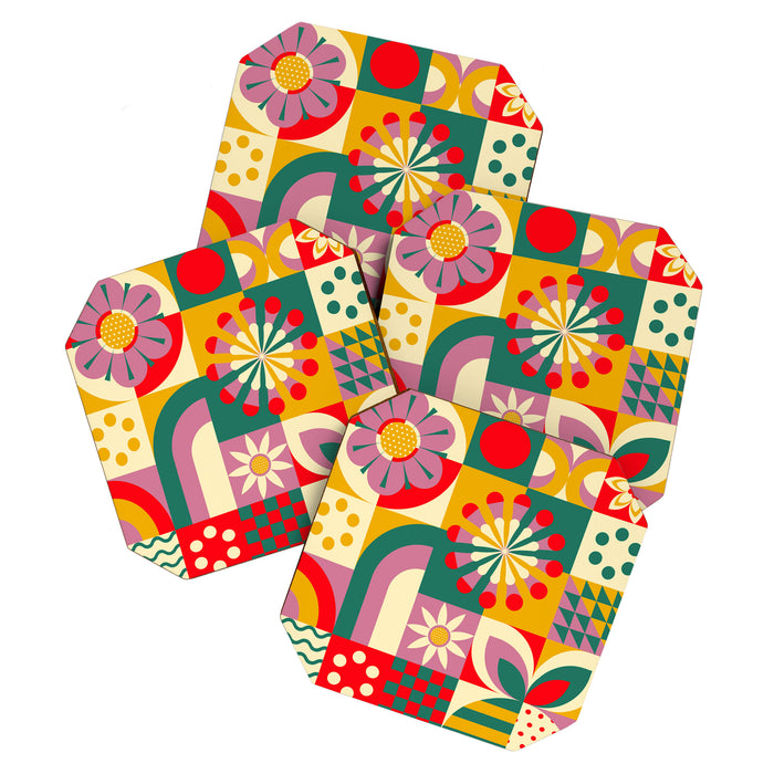 Red Flower  Coaster Gallery Image 1