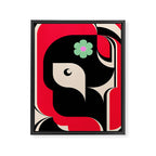 Red Girl Framed Canvas Print Gallery Image 6