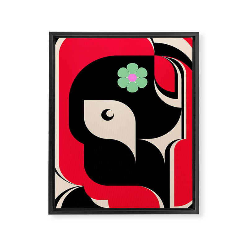 Red Girl Framed Canvas Print Gallery Image 6
