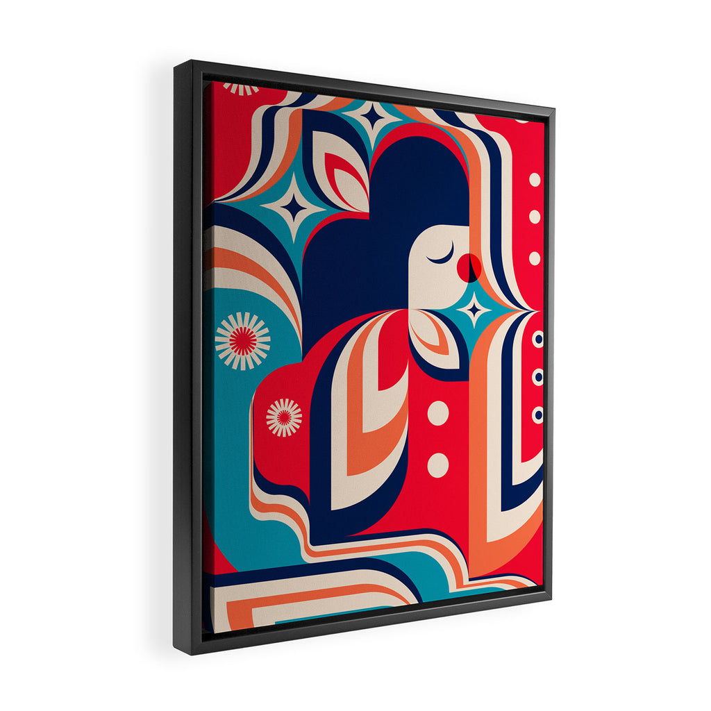 Sleep Walking Girl Framed Canvas Print Gallery Image 2