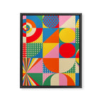 Sonia Delaunay Inspired Abstract Geometry Framed Canvas Print Gallery Image 8