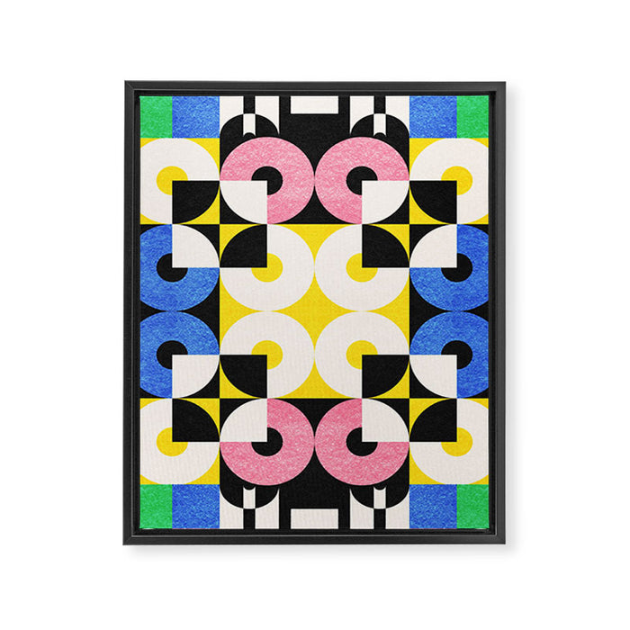 Square and Circle Framed Canvas Print Gallery Image 1