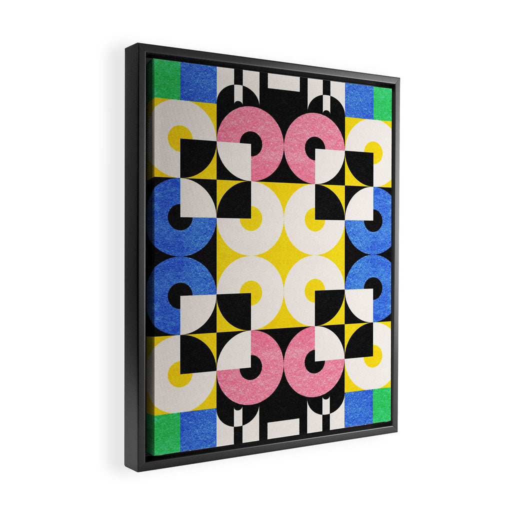 Square and Circle Framed Canvas Print Gallery Image 2