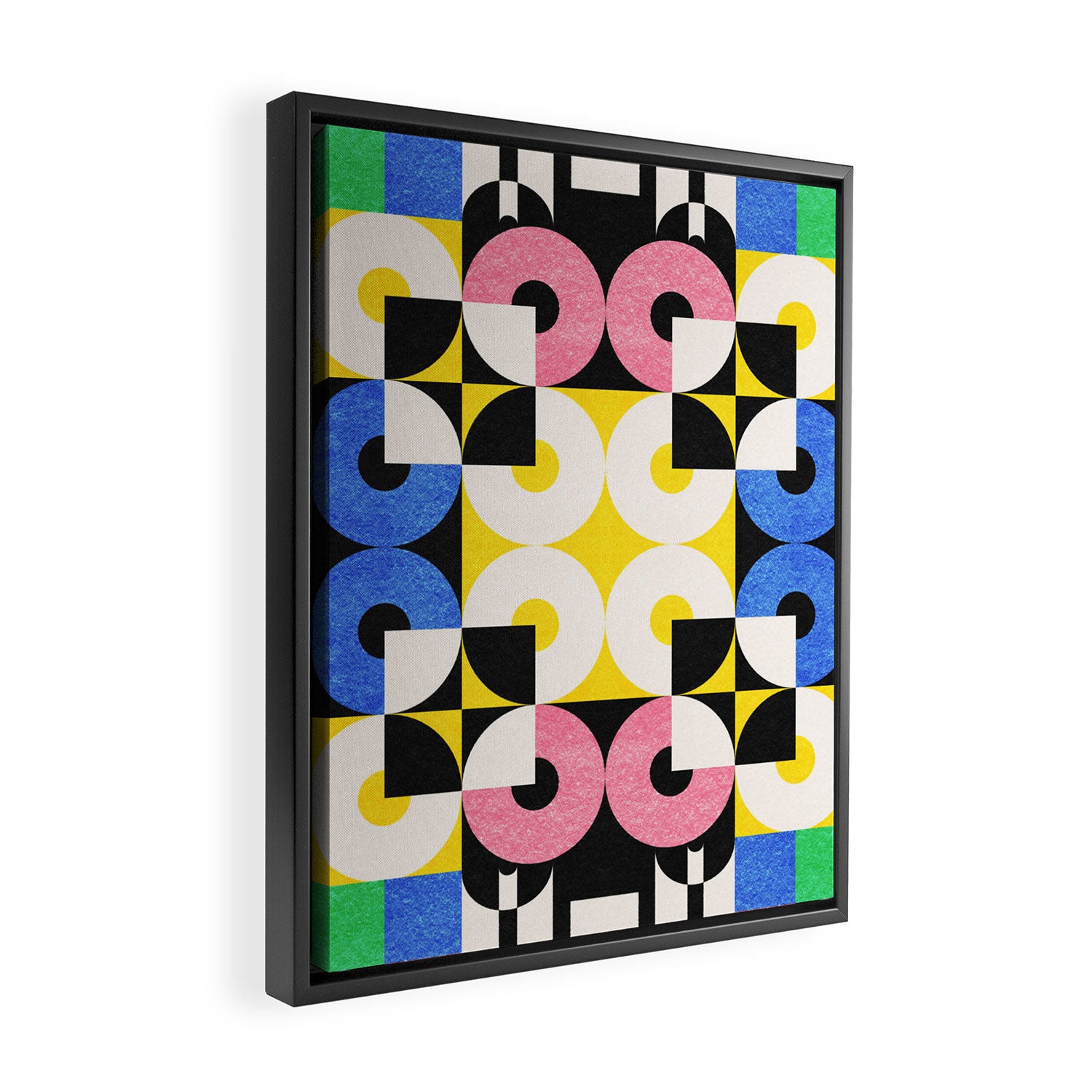 Square and Circle Framed Canvas Print Gallery Image 2