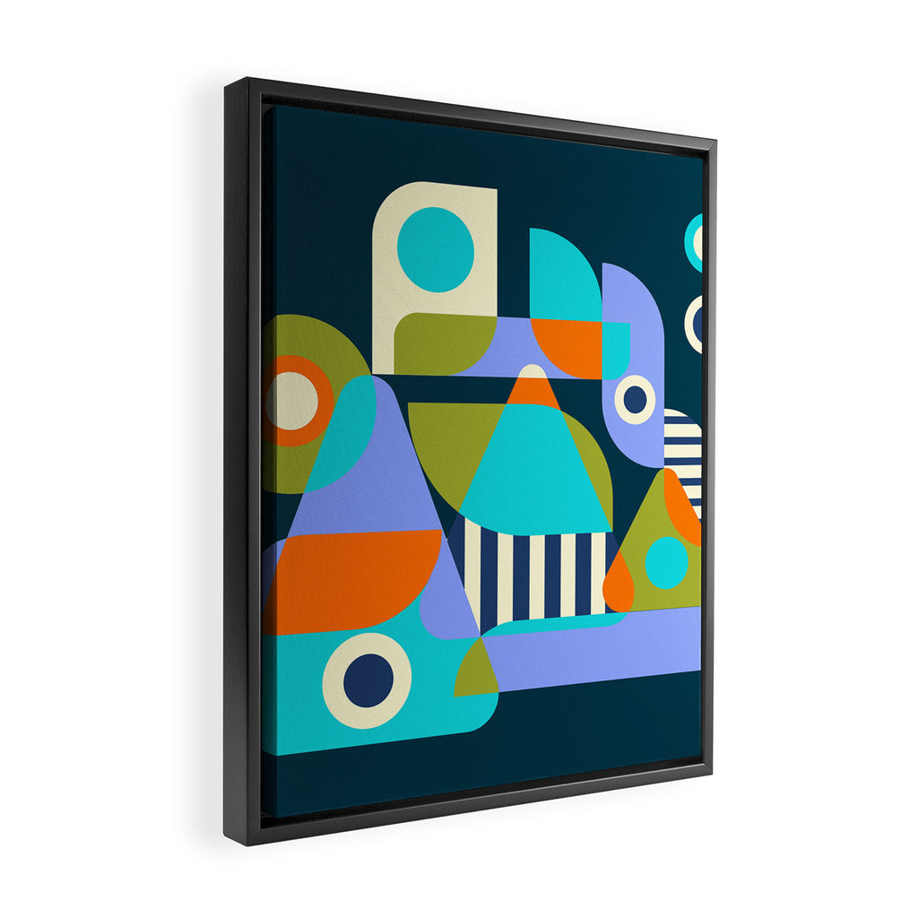Summer Fun Park Framed Canvas Print Gallery Image 2