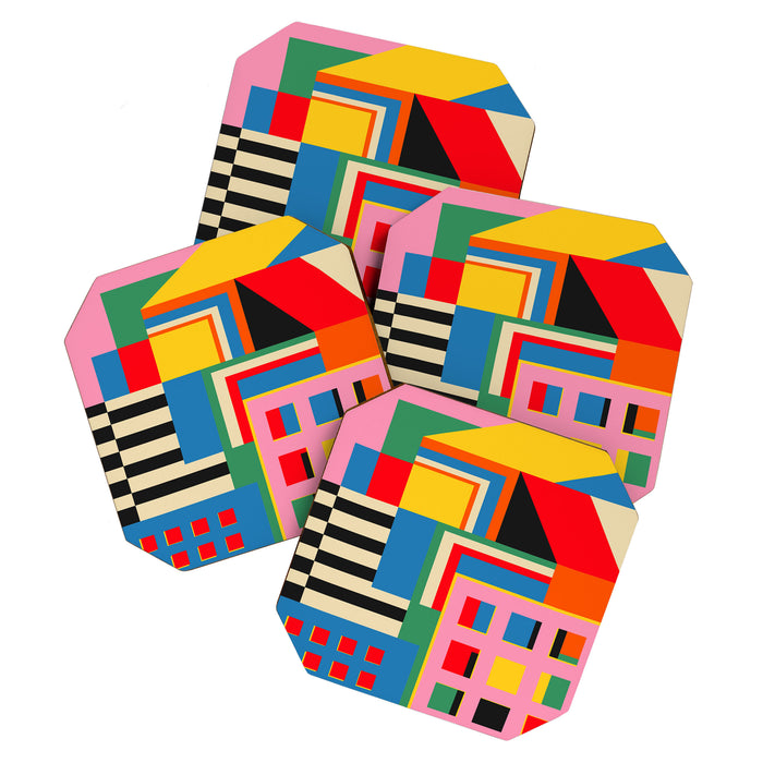 Sunset Cityscape Coaster Gallery Image 1