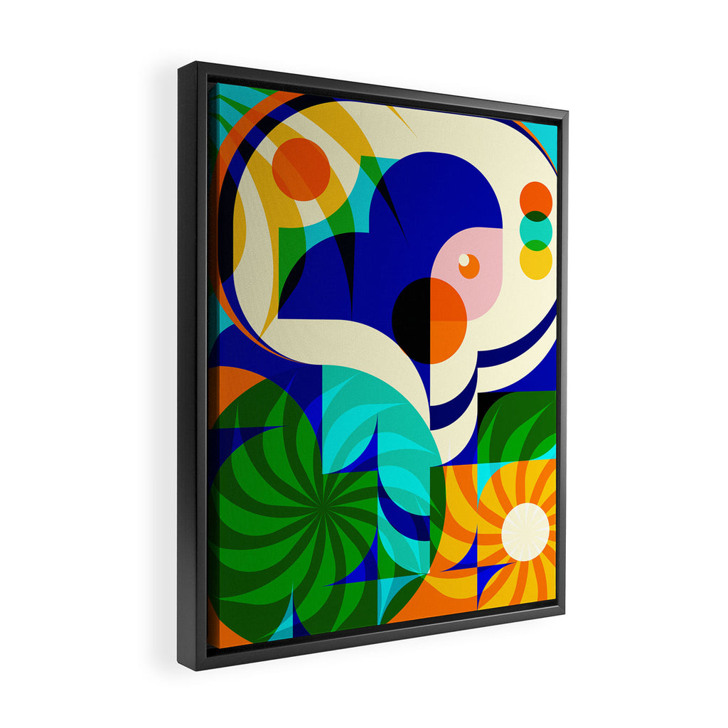 Sunshine Happy Girl Framed Canvas Print Gallery Image 2