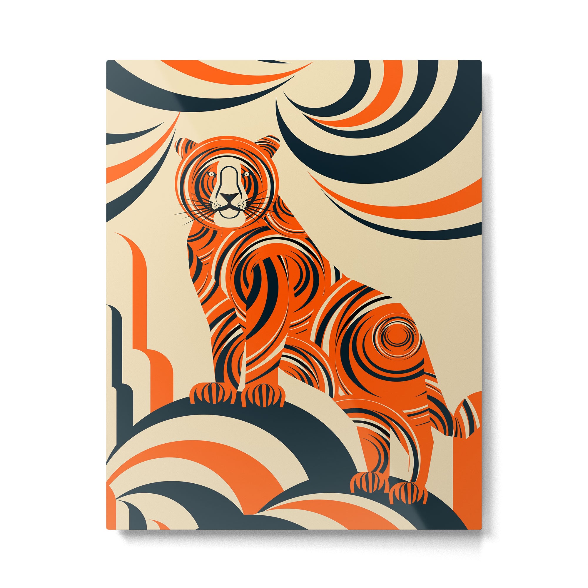 Tiger in the Woods Metal Print Gallery Image 6