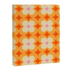 Vintage Yellow Orange Flowers Canvas Print Gallery Image 8