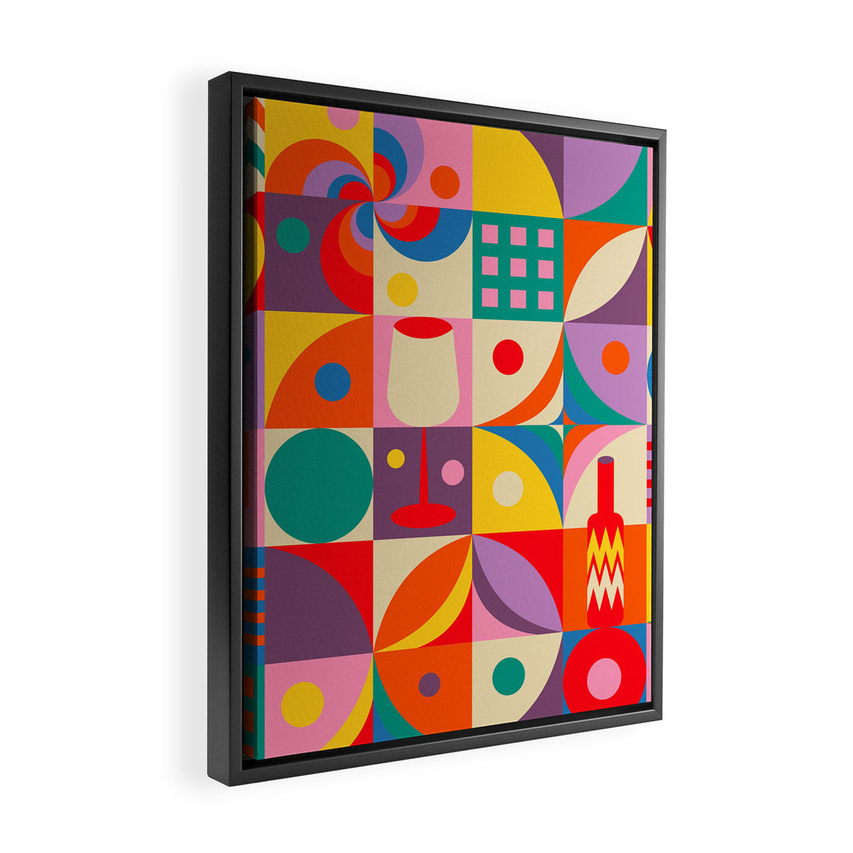 Wine Love Framed Canvas Print Gallery Image 2