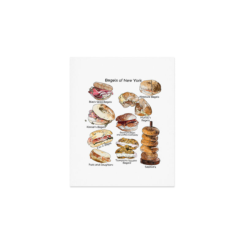 Bagels of New York City Art Print Gallery Image 1