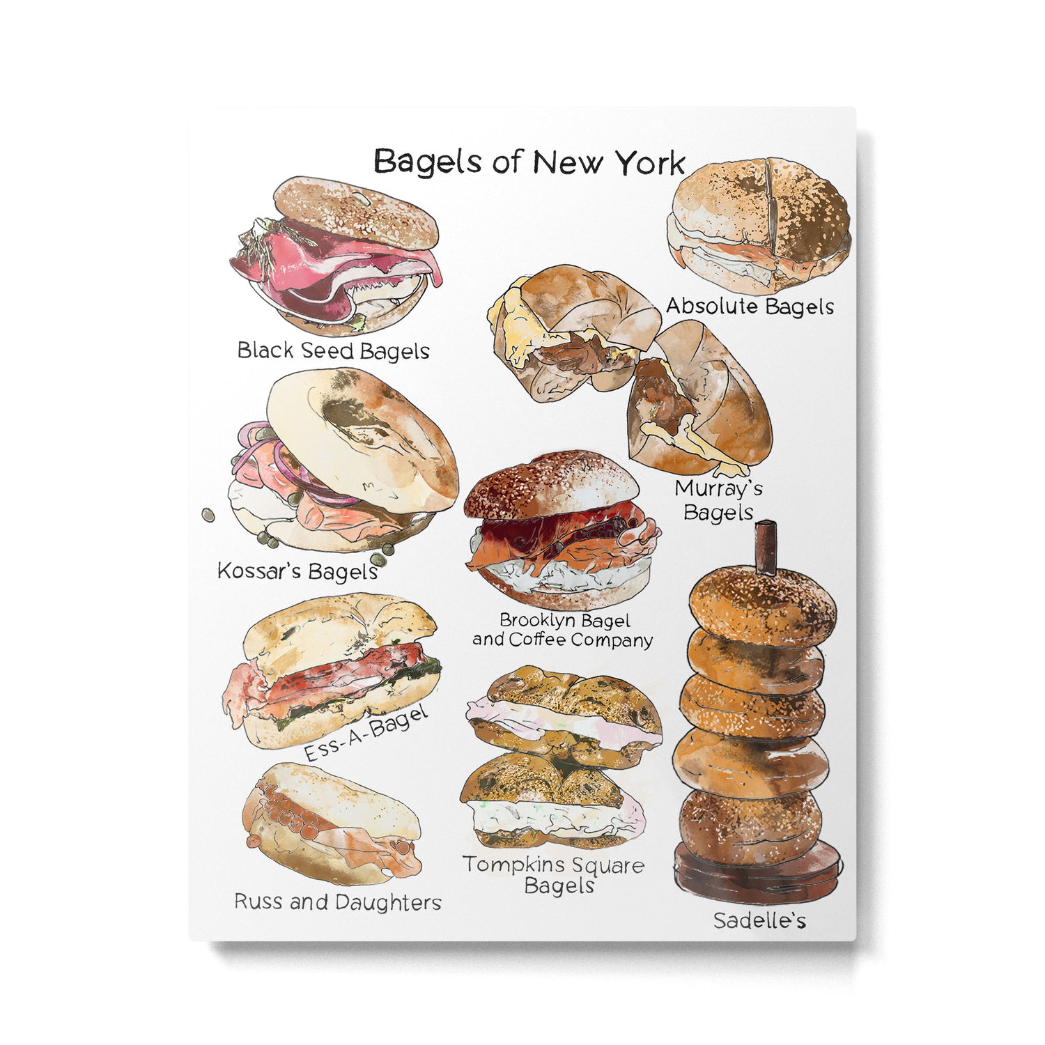 Bagels of New York City Metal Print Gallery Image 6