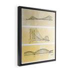 Pittsburgh Bridges Framed Canvas Print Gallery Image 2