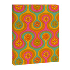 Groovy 60s Midcentury Modern Flower Pattern Canvas Print Gallery Image 8