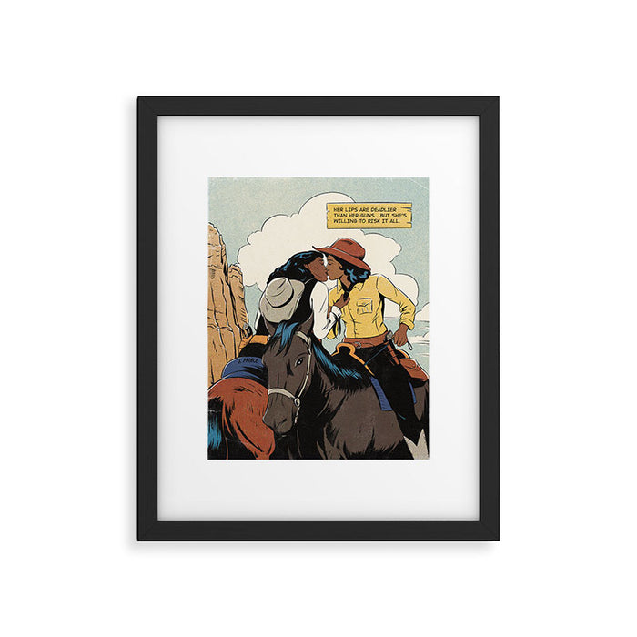 deadly lips Framed Art Print Gallery Image 1