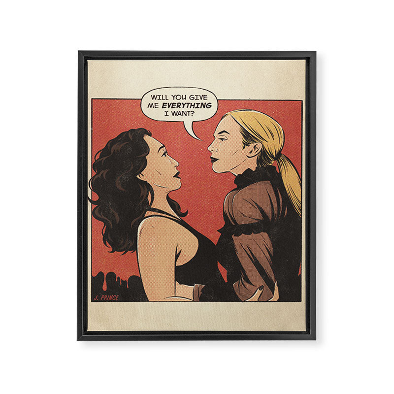 everything I want Framed Canvas Print Gallery Image 6