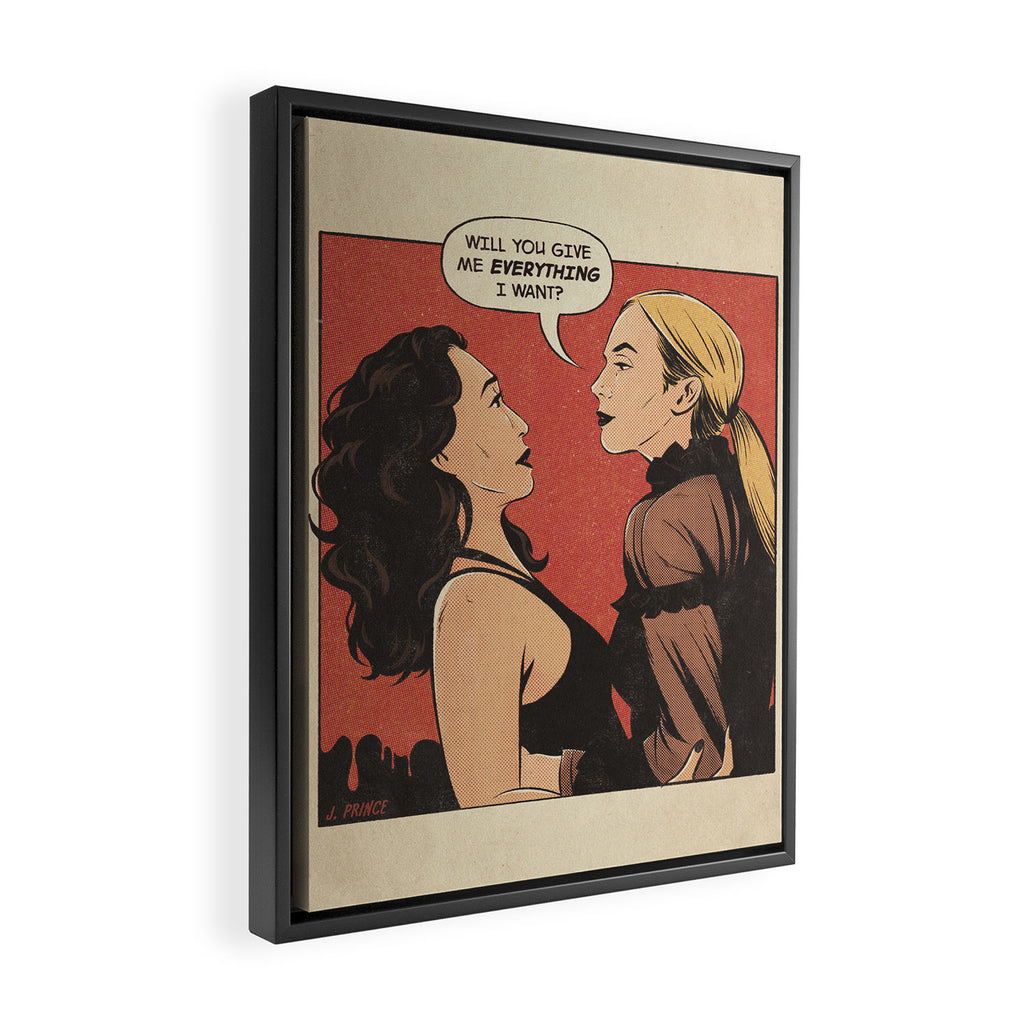 everything I want Framed Canvas Print Gallery Image 2