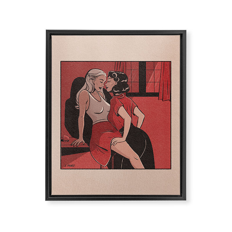 everything is red  Framed Canvas Print Gallery Image 6