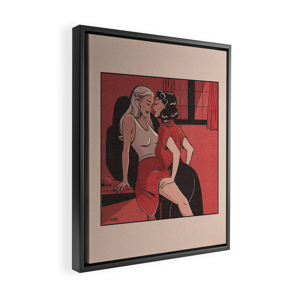 everything is red  Framed Canvas Print Gallery Image 2