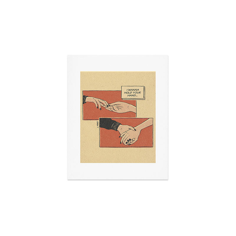 I wanna hold your hand Art Print Gallery Image 1
