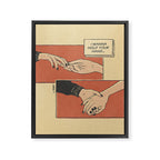 I wanna hold your hand Framed Canvas Print Gallery Image 8