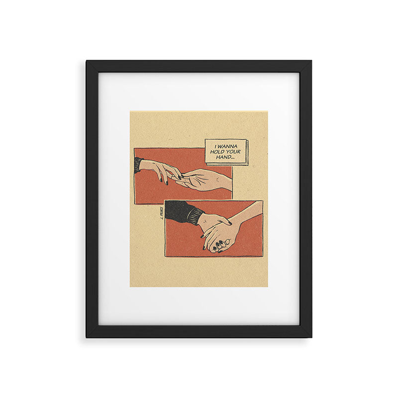 I wanna hold your hand Framed Art Print Gallery Image 6