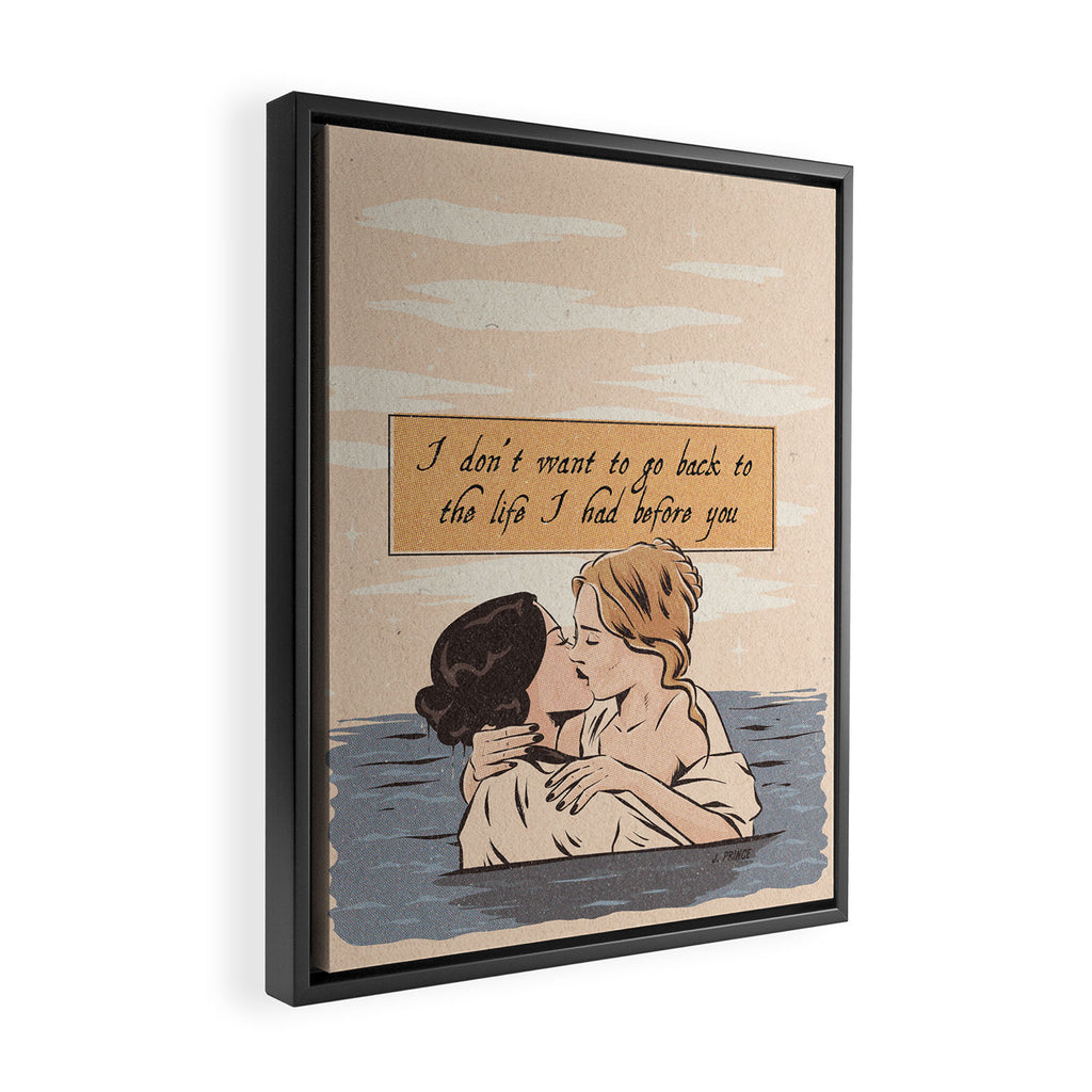 Life before you Framed Canvas Print Gallery Image 2