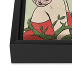 mistletoe kiss Framed Canvas Print Gallery Image 3